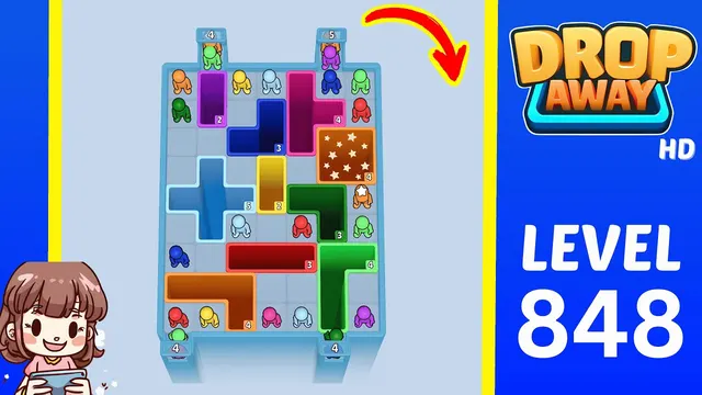 Drop Away Level 848 - Walkthrough and solution guide
