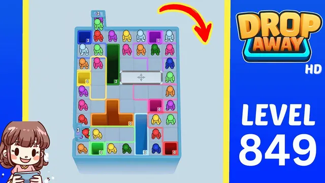 Drop Away Level 849 - Walkthrough and solution guide