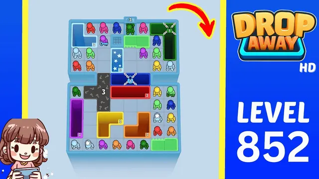 Drop Away Level 852 - Walkthrough and solution guide