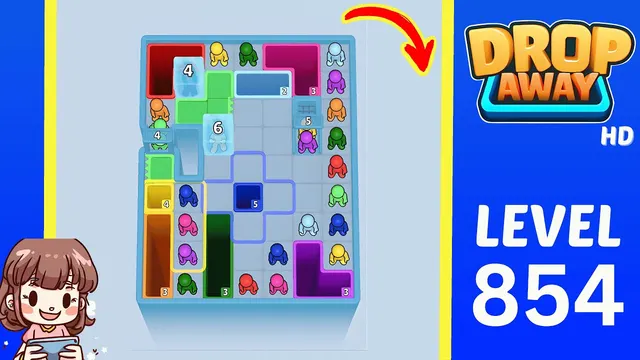 Drop Away Level 854 - Walkthrough and solution guide