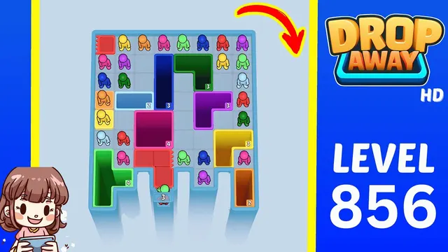 Drop Away Level 856 - Walkthrough and solution guide