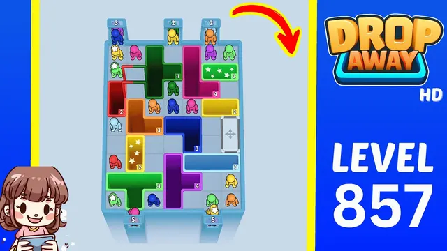 Drop Away Level 857 - Walkthrough and solution guide