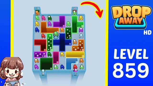 Drop Away Level 859 - Walkthrough and solution guide