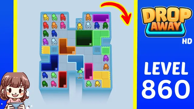 Drop Away Level 860 - Walkthrough and solution guide