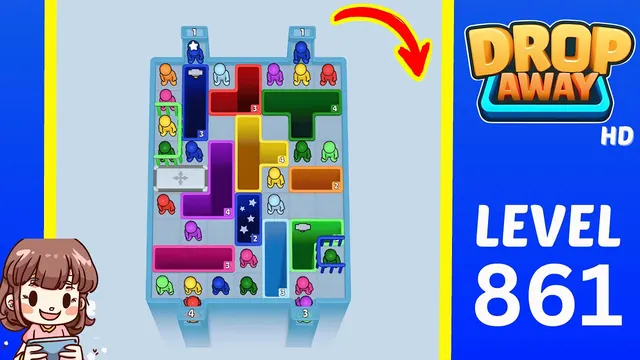 Drop Away Level 861 - Walkthrough and solution guide