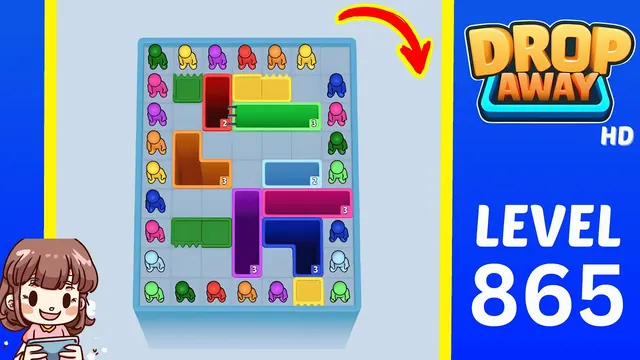 Drop Away Level 865 - Walkthrough and solution guide