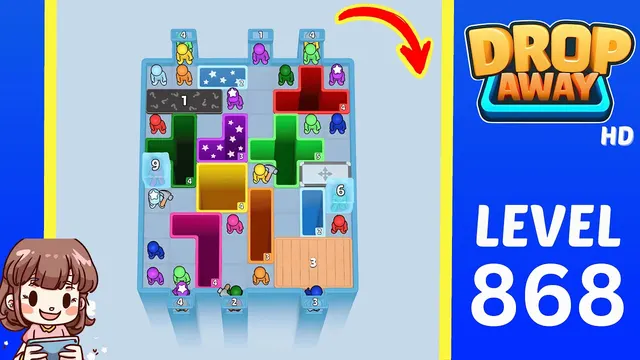 Drop Away Level 868 - Walkthrough and solution guide