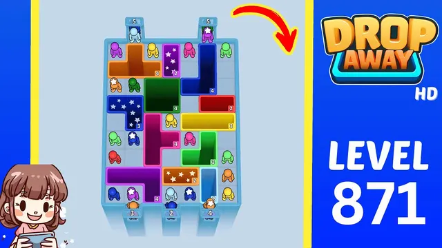 Drop Away Level 871 - Walkthrough and solution guide
