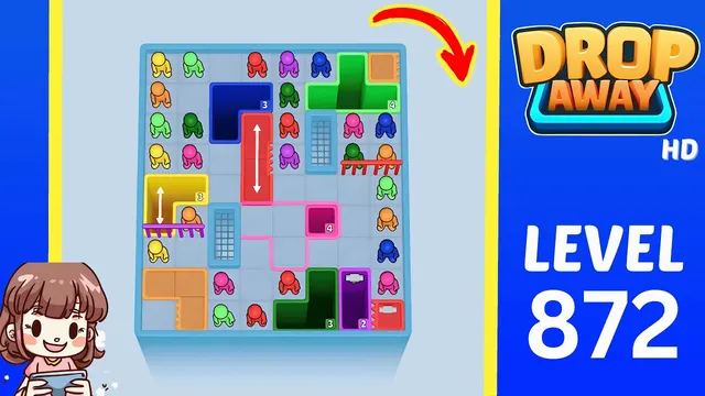 Drop Away Level 872 - Walkthrough and solution guide