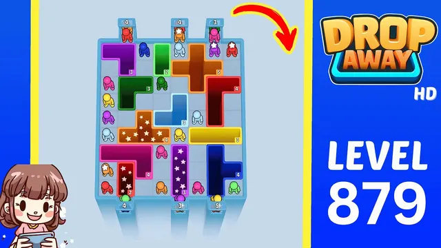 Drop Away Level 879 - Walkthrough and solution guide