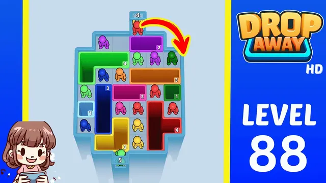 Drop Away Level 88 - Walkthrough and solution guide