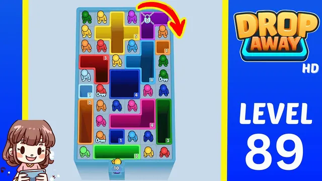 Drop Away Level 89 - Walkthrough and solution guide