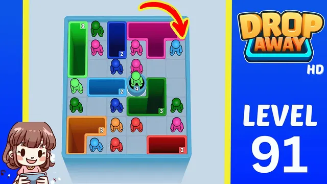 Drop Away Level 91 - Walkthrough and solution guide