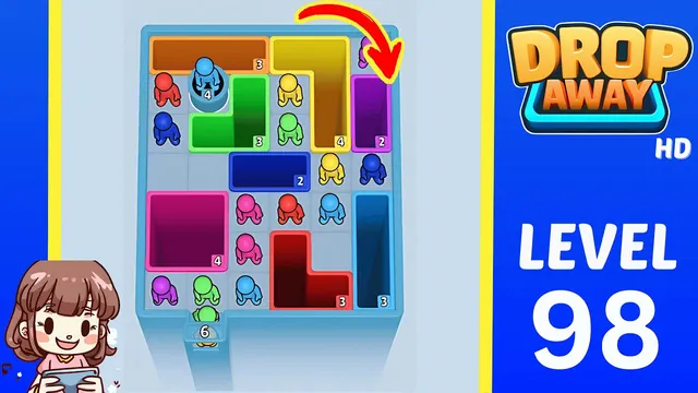 Drop Away Level 98 - Walkthrough and solution guide